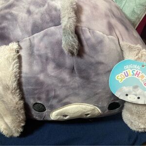 Squishmallows Grey Pig Plush